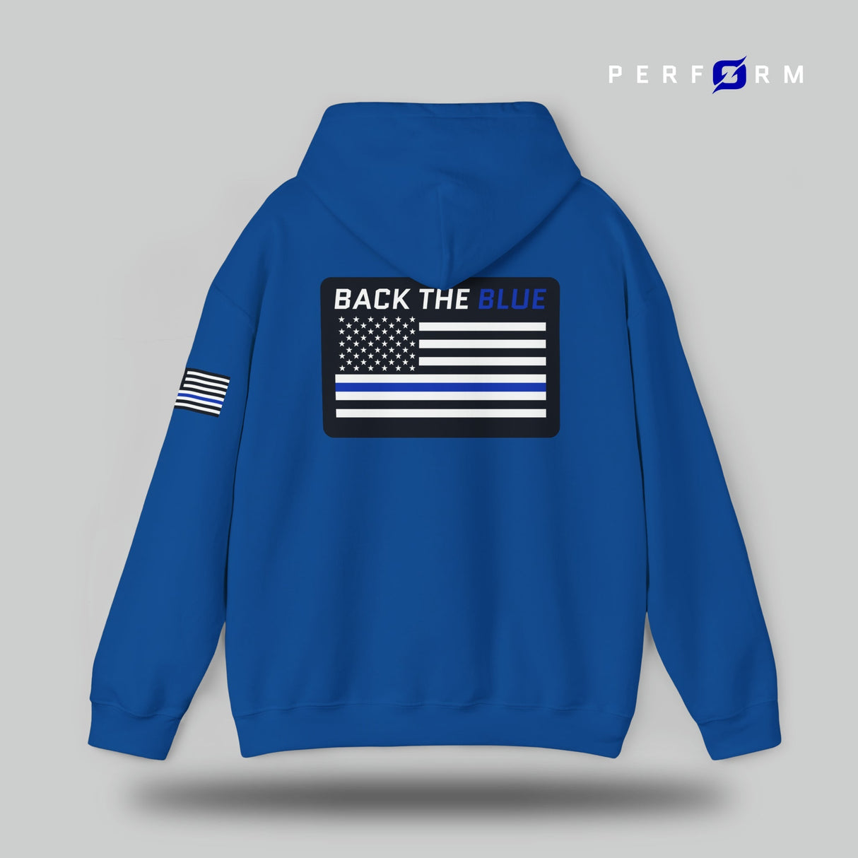 Perform Hooded Sweatshirt (Back the Blue) - Origin Co.