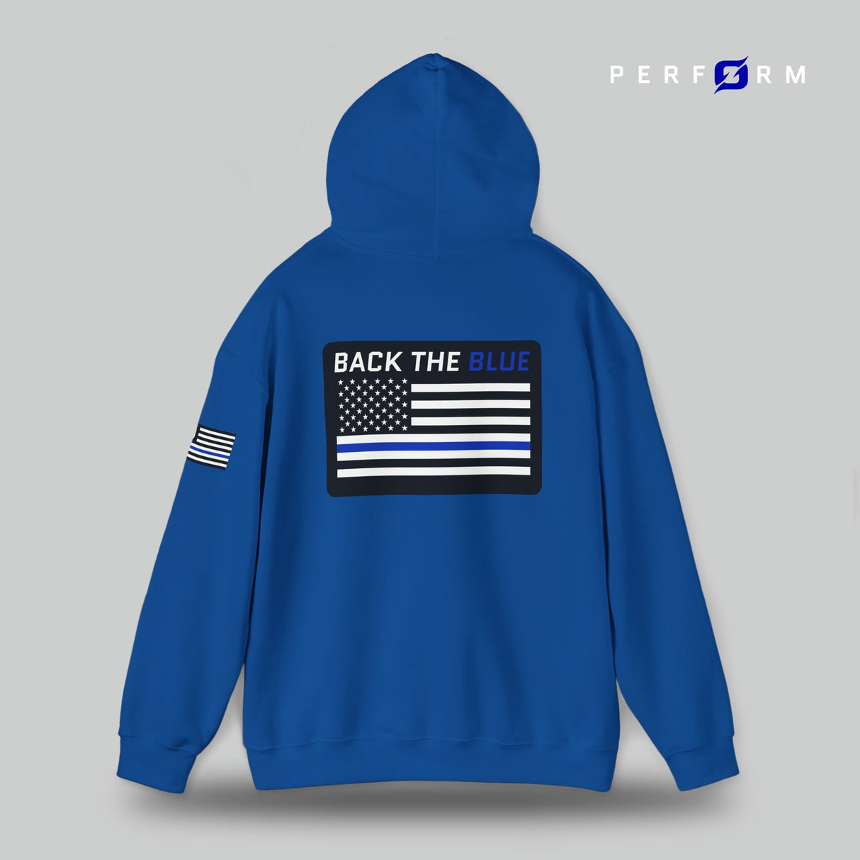 Perform Hooded Sweatshirt (Back the Blue) - Origin Co.