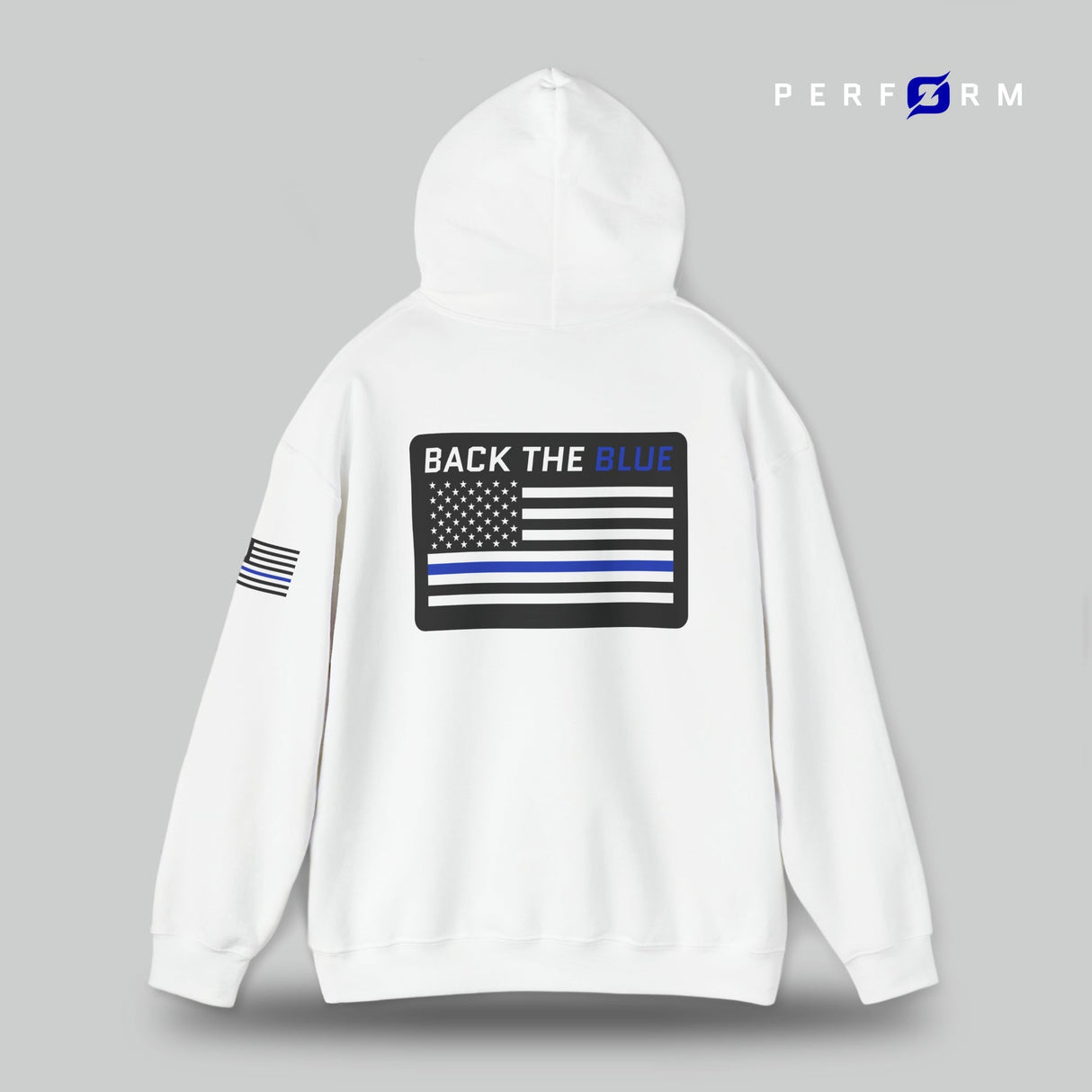 Perform Hooded Sweatshirt (Back the Blue) - Origin Co.