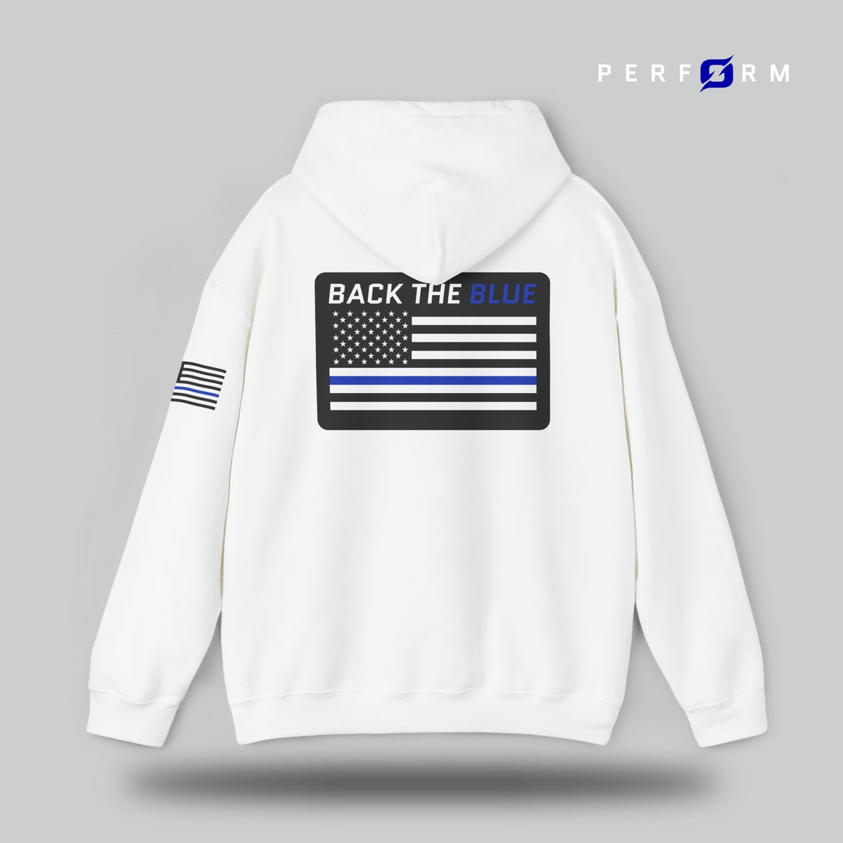 Perform Hooded Sweatshirt (Back the Blue) - Origin Co.