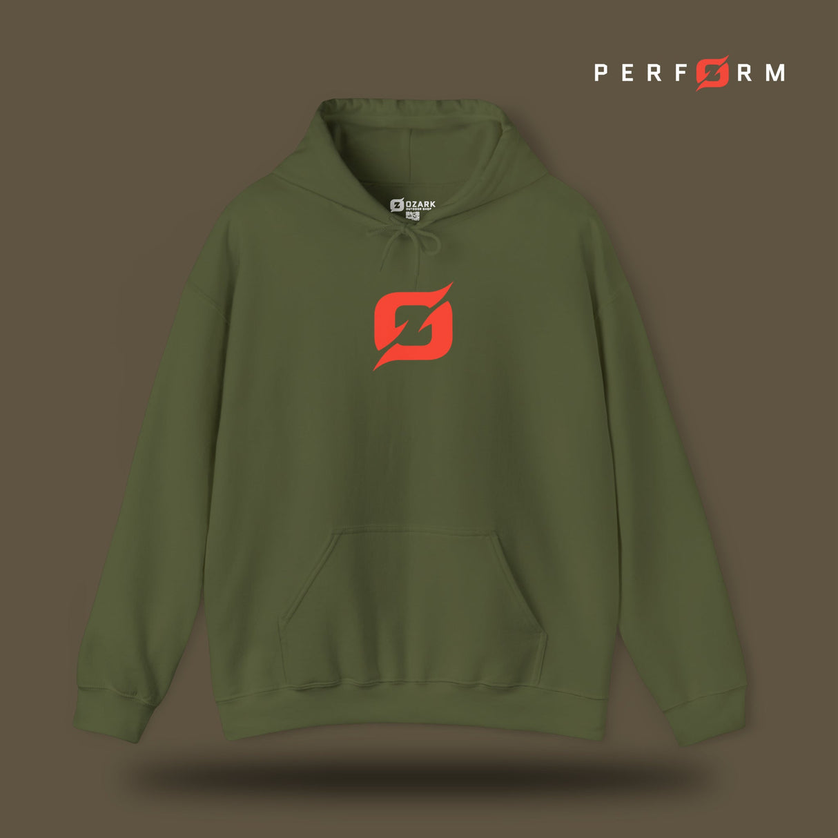 Perform Hooded Sweatshirt (Orange) - Origin Co.