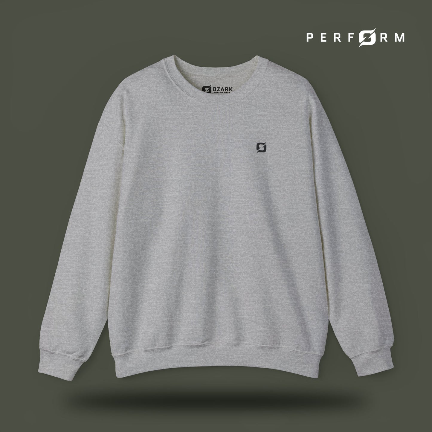 Perform Sweatshirt (Army) - Ozark Outdoor Apparel Co.