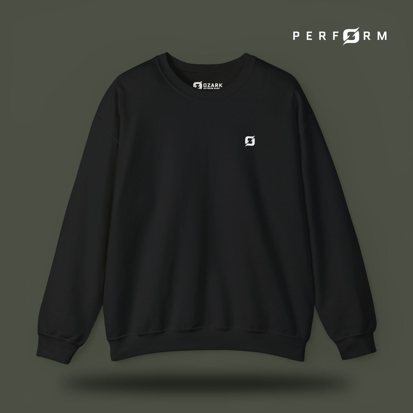 Perform Sweatshirt (Army) - Ozark Outdoor Apparel Co.
