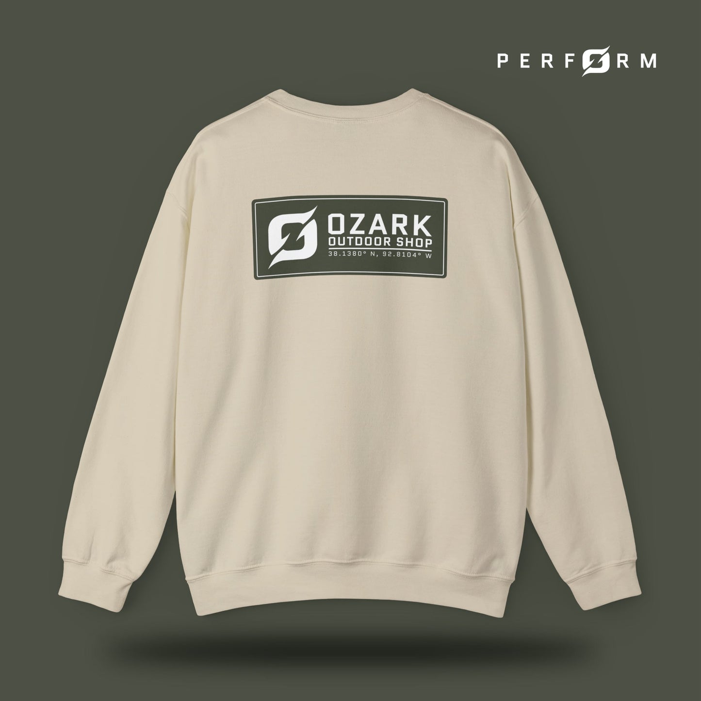 Perform Sweatshirt (Army) - Ozark Outdoor Apparel Co.