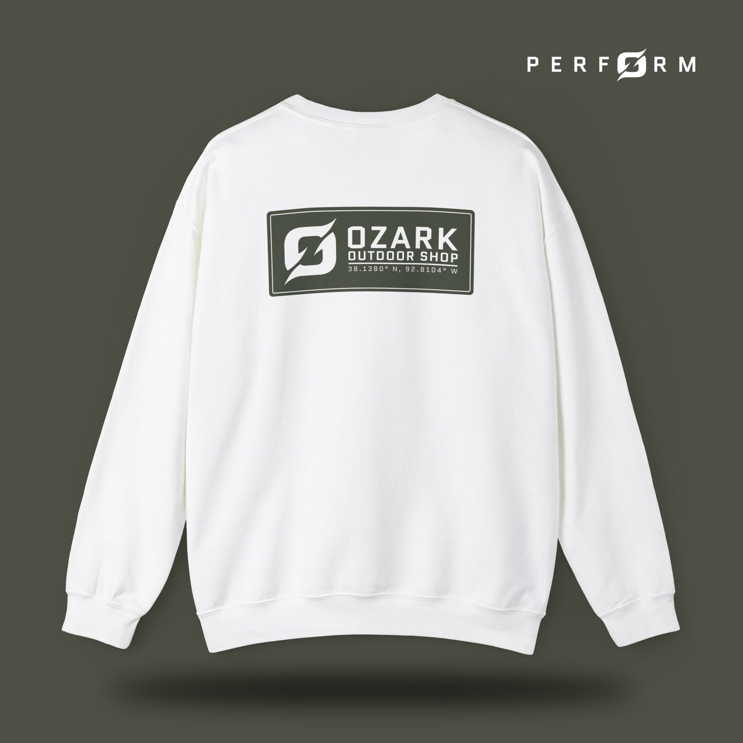 Perform Sweatshirt (Army) - Ozark Outdoor Apparel Co.