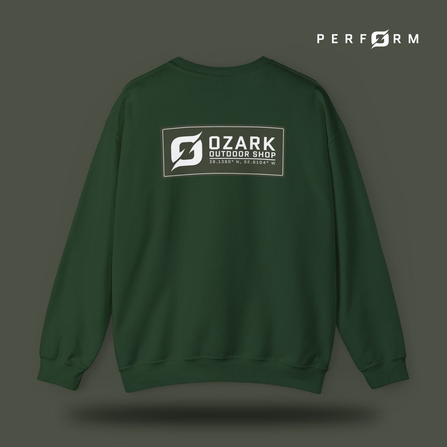 Perform Sweatshirt (Army) - Ozark Outdoor Apparel Co.