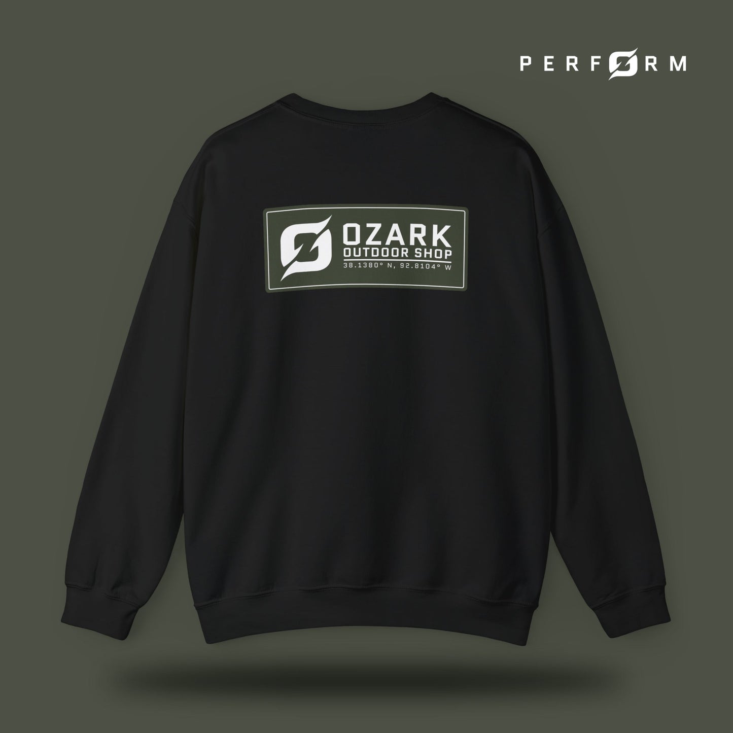 Perform Sweatshirt (Army) - Ozark Outdoor Apparel Co.