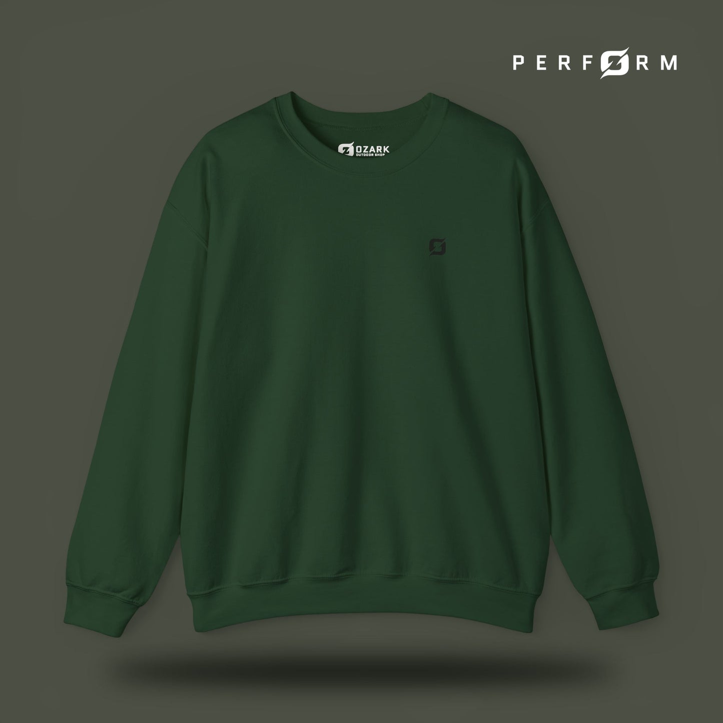 Perform Sweatshirt (Army) - Ozark Outdoor Apparel Co.