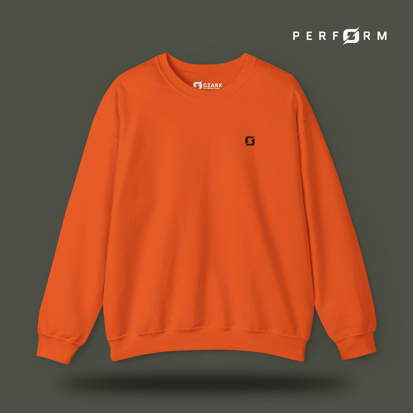 Perform Sweatshirt (Army) - Ozark Outdoor Apparel Co.