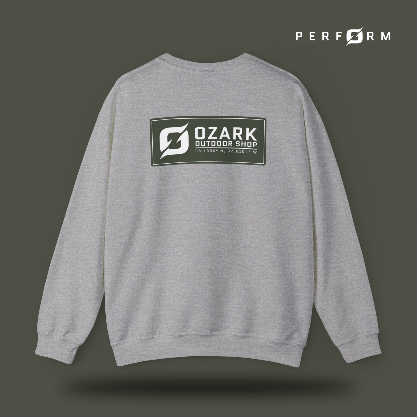 Perform Sweatshirt (Army) - Ozark Outdoor Apparel Co.